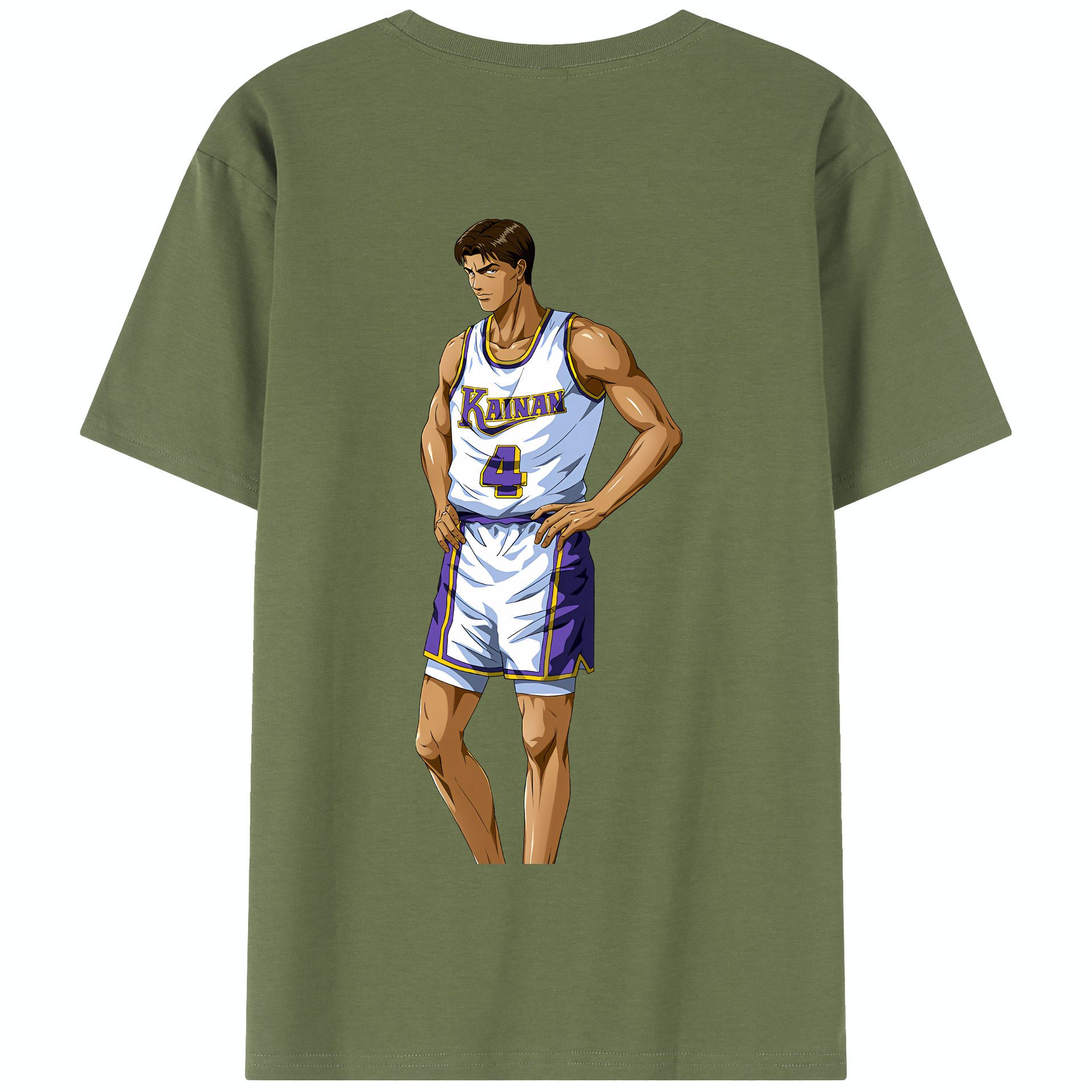 SLAM DUNK／スラムダンク 綿100％半袖Tシャツ（背面プリント）